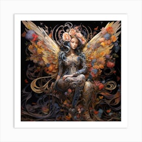 Angel With Wings Art Print