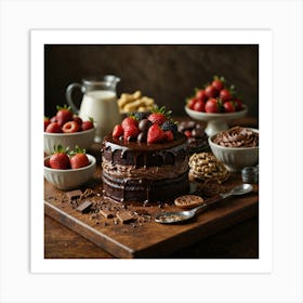 Chocolate Cake Art Print