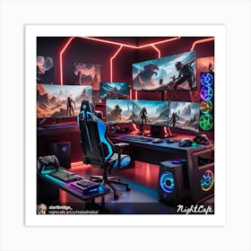 Pc Gaming Room 4 Art Print