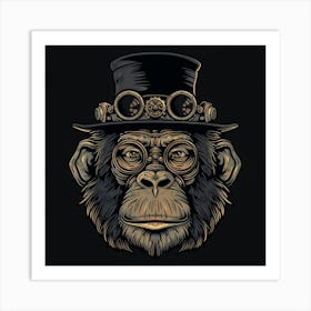 Steampunk Monkey 8 Art Print