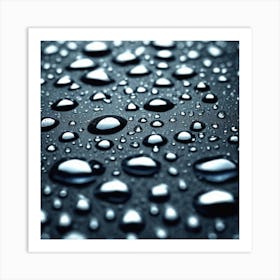 Water Droplets 23 Art Print