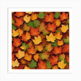Autumn Fall Leaves  Art Print
