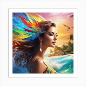 Hawaiian Beauty 1 Art Print