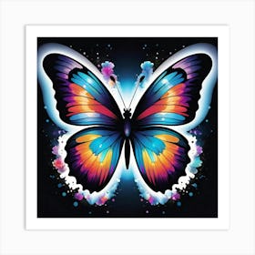 Butterfly Painting 158 Art Print