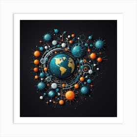 Coronavirus Concept Art Print