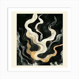 Smoke And Flames Art Print