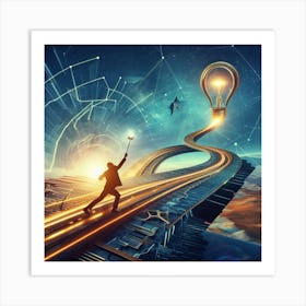 Futuristic Spaceship Art Print