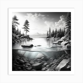 Black And White Painting Art Print