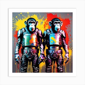 Monkeys In Space Art Print
