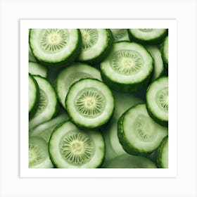 Cucumber Slices 9 Art Print