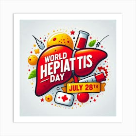 World Hepatitis Day 5 Art Print