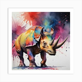 Rhinoceros Art Print