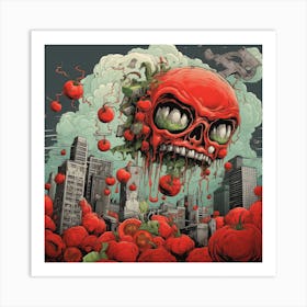 Tomato Skull Art Print