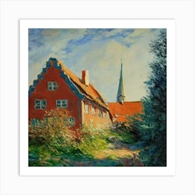 House In The Country Art Print