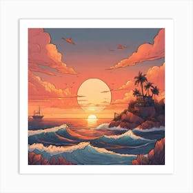 Sunset No.2 Art Print