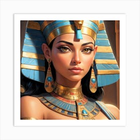 Cleopatra Portrait Artwork 7 Art Print