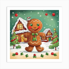 Gingerbread House 13 Art Print