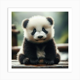 Cute Panda 1 Art Print