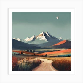 Landscape Painting 4 Art Print