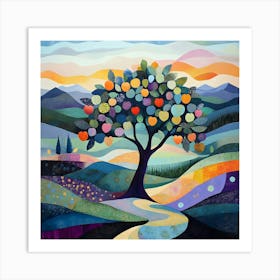 Modern Pear Tree 5 Art Print