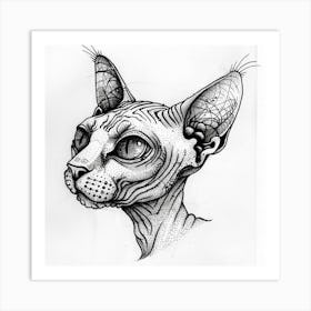 Sphynx Cat 2 Art Print