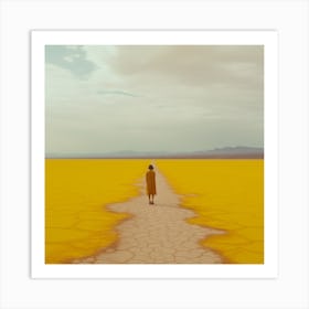 Yellow Vast Nothingness 1 Art Print