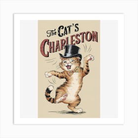 Cat'S Charleston Art Print