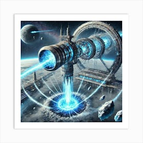 A Futuristic Sci Fi Depiction Of The Iceforge Lanc Art Print