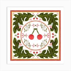 Cherry Blossoms Bandana Art Print