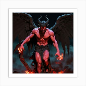 Demon Statue Art Print