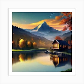 House By The Lake 7 Art Print