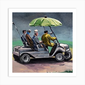 Golf Cart 3 Art Print