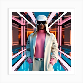 Futuristic Woman 11 Art Print