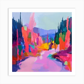 Colourful Abstract Vancouver Canada 5 Art Print