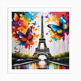 Butterflies In Paris 10 Art Print