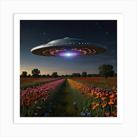 Leonardo Lightning Ufo Unidentified Floral Object Art 0 Art Print