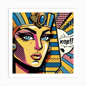 Pop Egyptian Nourhan Symphony Art Print