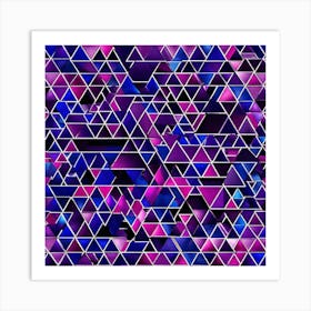 Abstract Triangles Art Print