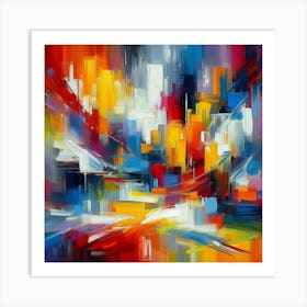 Abstract Cityscape 3 Art Print