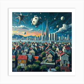 Cityscape 9 Art Print