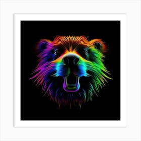 Rainbow Bear Art Print