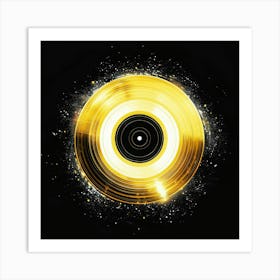 Golden Disc Art Print