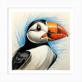 Puffin 9 Art Print