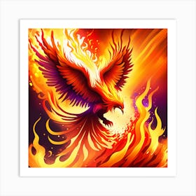 Fantasy Art: Mystical Phoenix Art Print