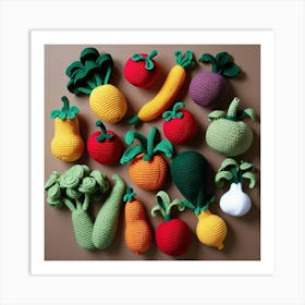 Vegetables And Fruits Art Print