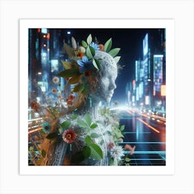 Futuristic Woman 14 Art Print