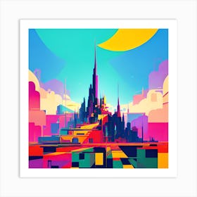 Futuristic City Art Print