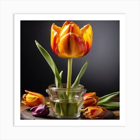 Flower in the class Art Print