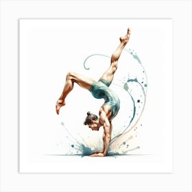 Acrobatic dance 2 Art Print