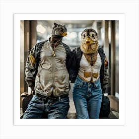 Eagle Couple Art Print